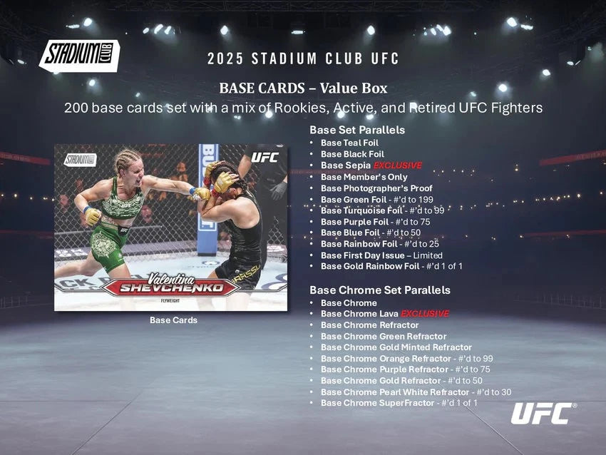 Topps 2025 UFC Stadium Club Blaster Box NEW