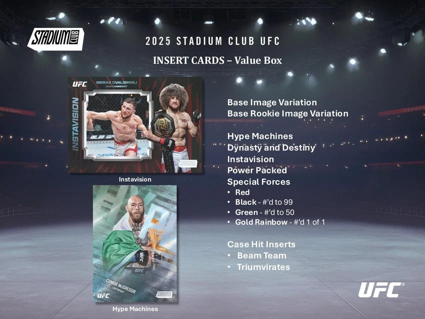 Topps 2025 UFC Stadium Club Blaster Box NEW
