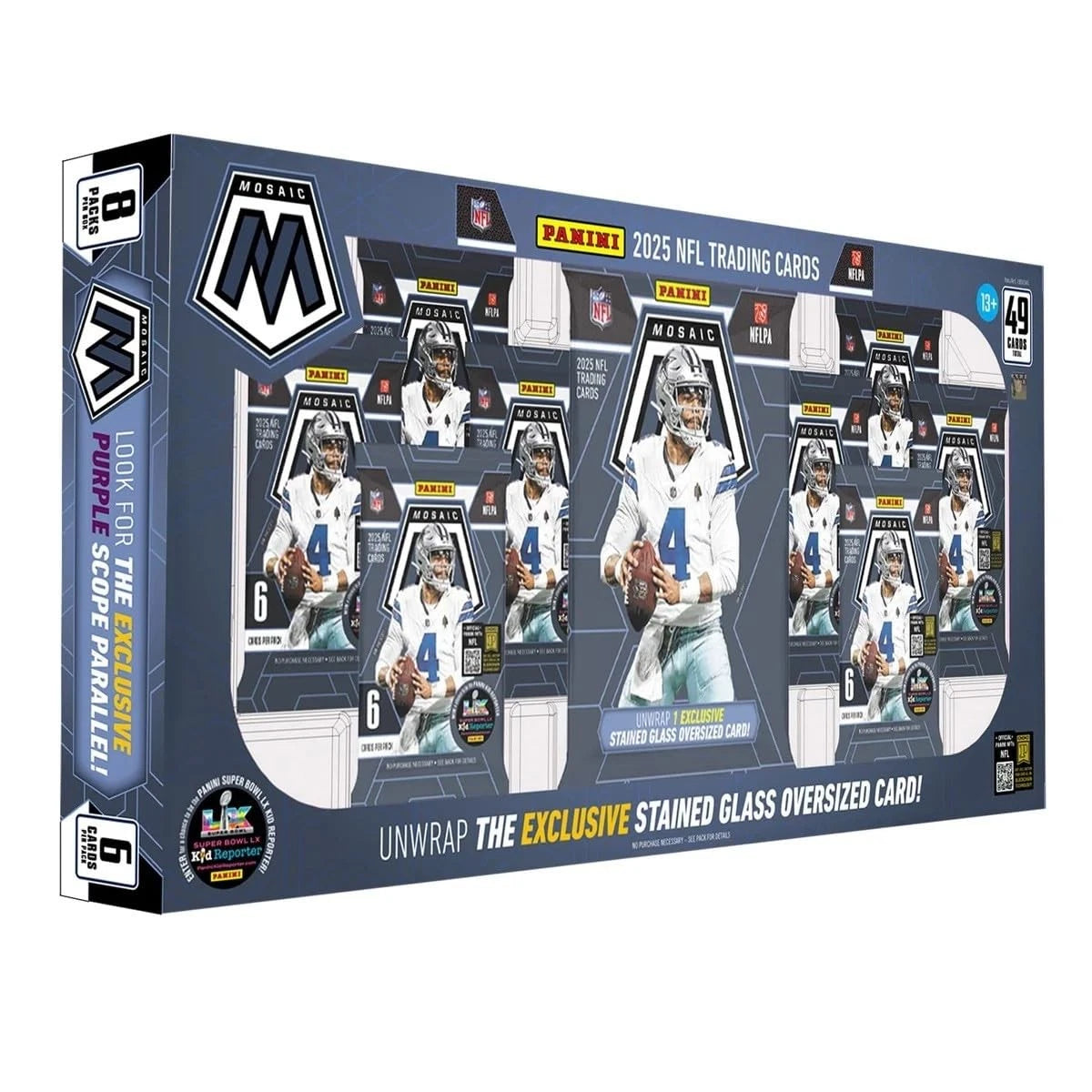 2025 Panini Mosaic Football Flagship Collection Trading Card Box