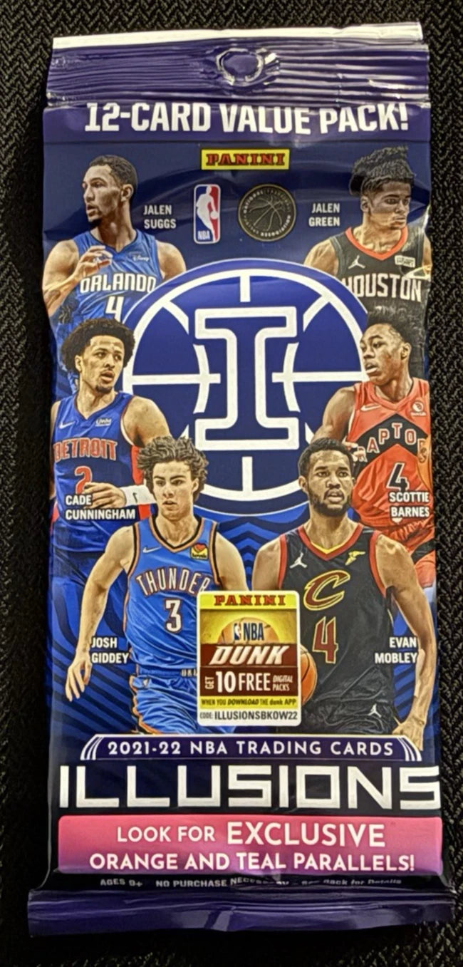 2021-22 Panini Illusions NBA Basketball Hanger Value Pack – Factory Sealed