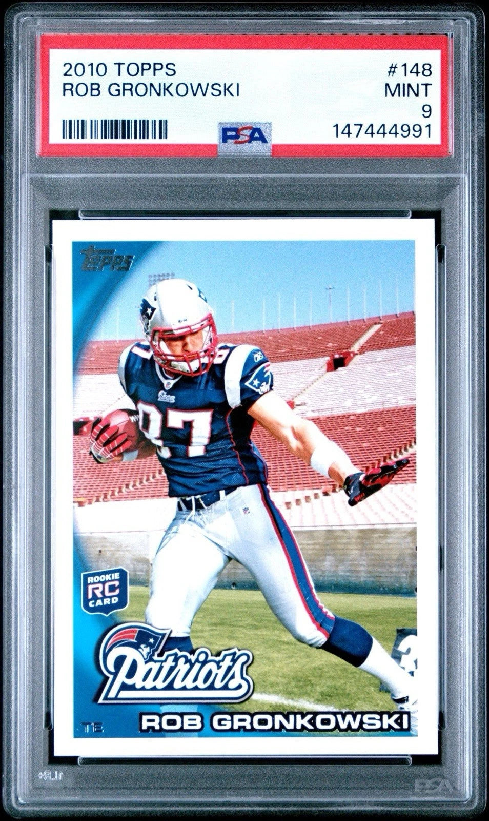 2010 Topps Rob Gronkowski Rookie #148 PSA 9