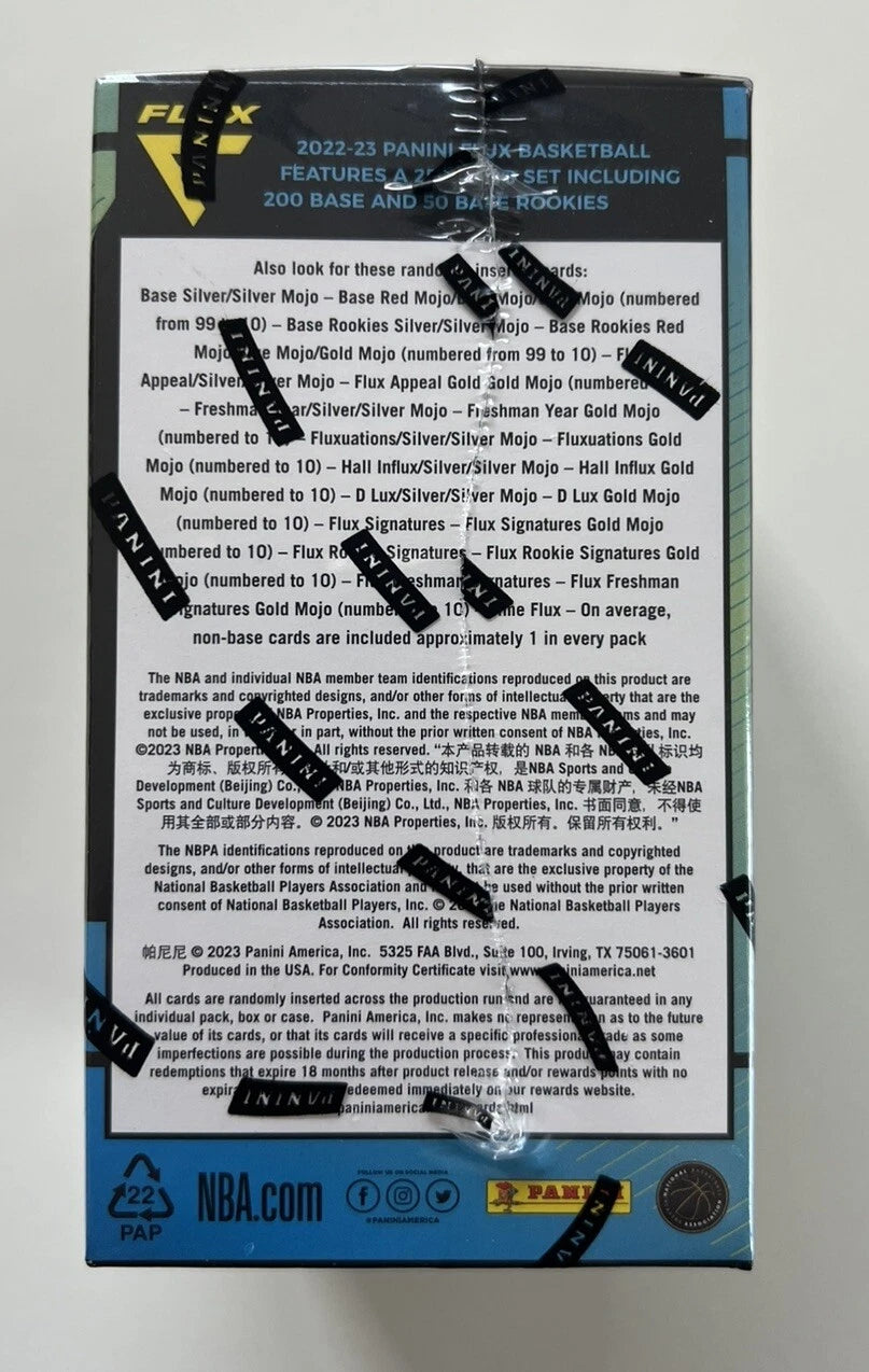2022-23 Panini Flux Blaster box- 6 X 4-cards pack