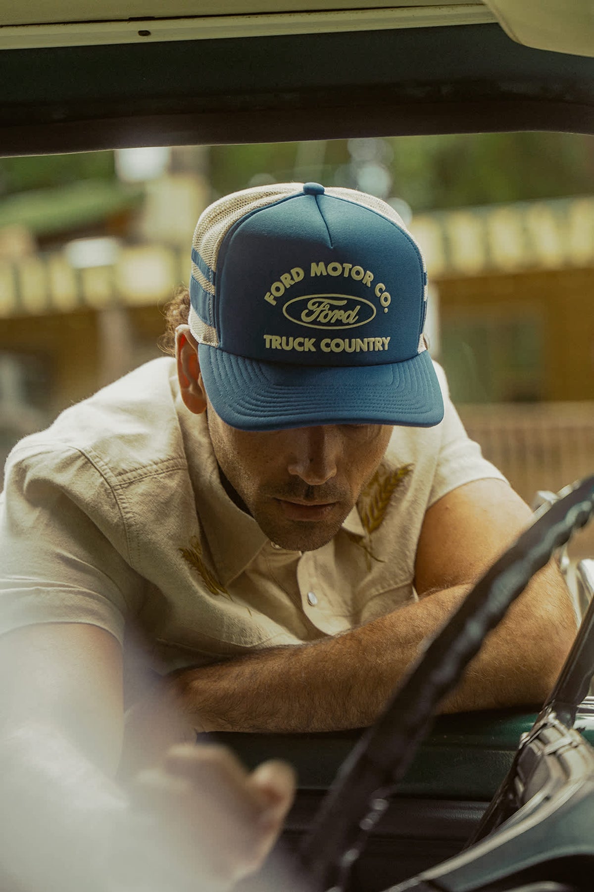 FORD BUILT TOUGH MP TRUCKER HA - FORD BLUE/WIMBLEDON WHITE