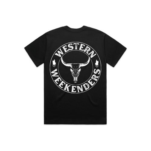 Western Weekender LETS RIDE Tee - Black