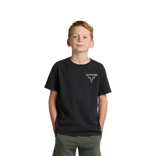 KIDS Western Weekender LETS RIDE Tee - Black