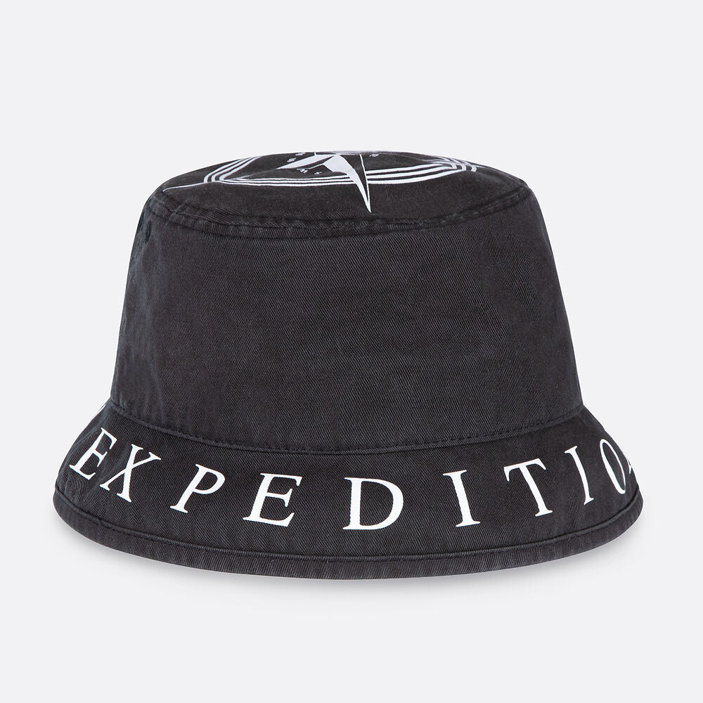 COMPASS COLLECTION LEMENT BUCKET HAT WASHED BLACK