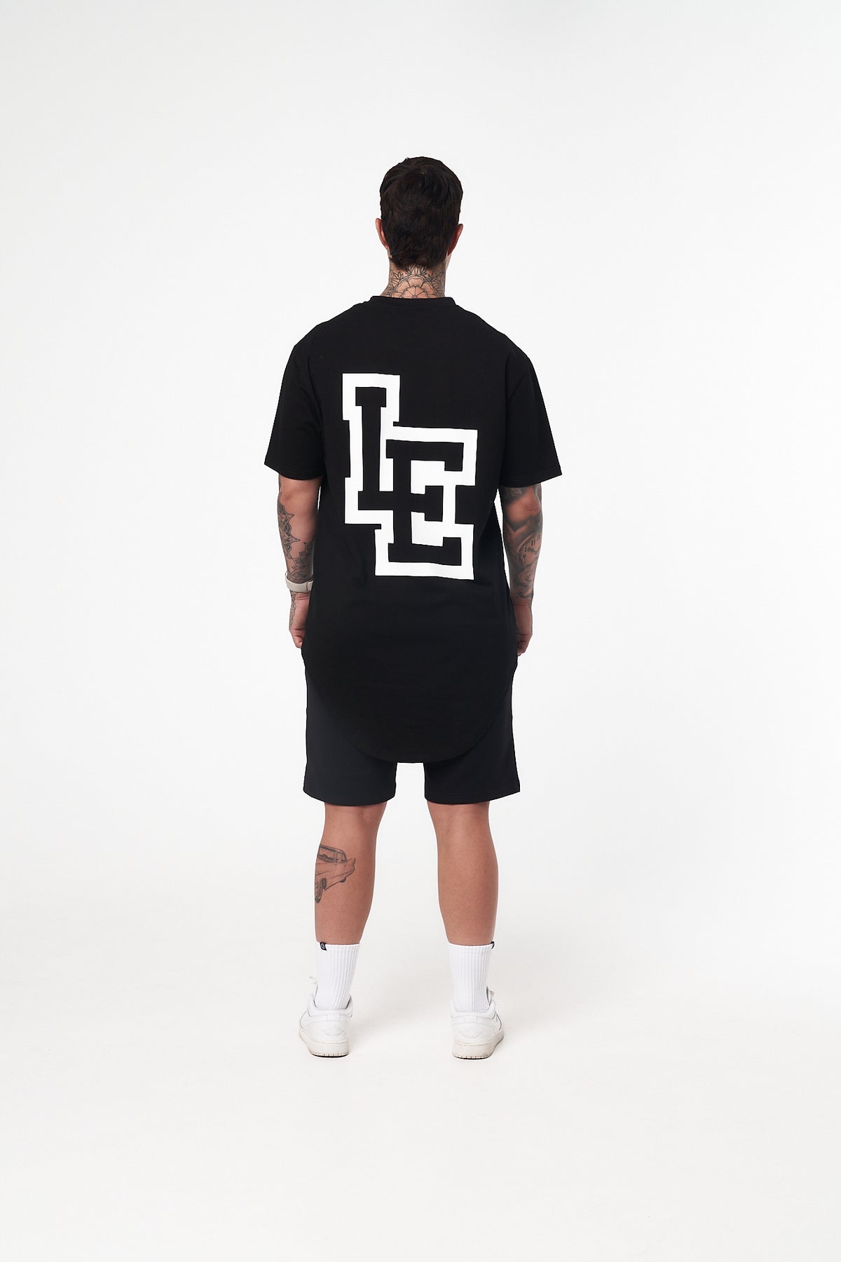 LE Trademark Scoop Tee Black White