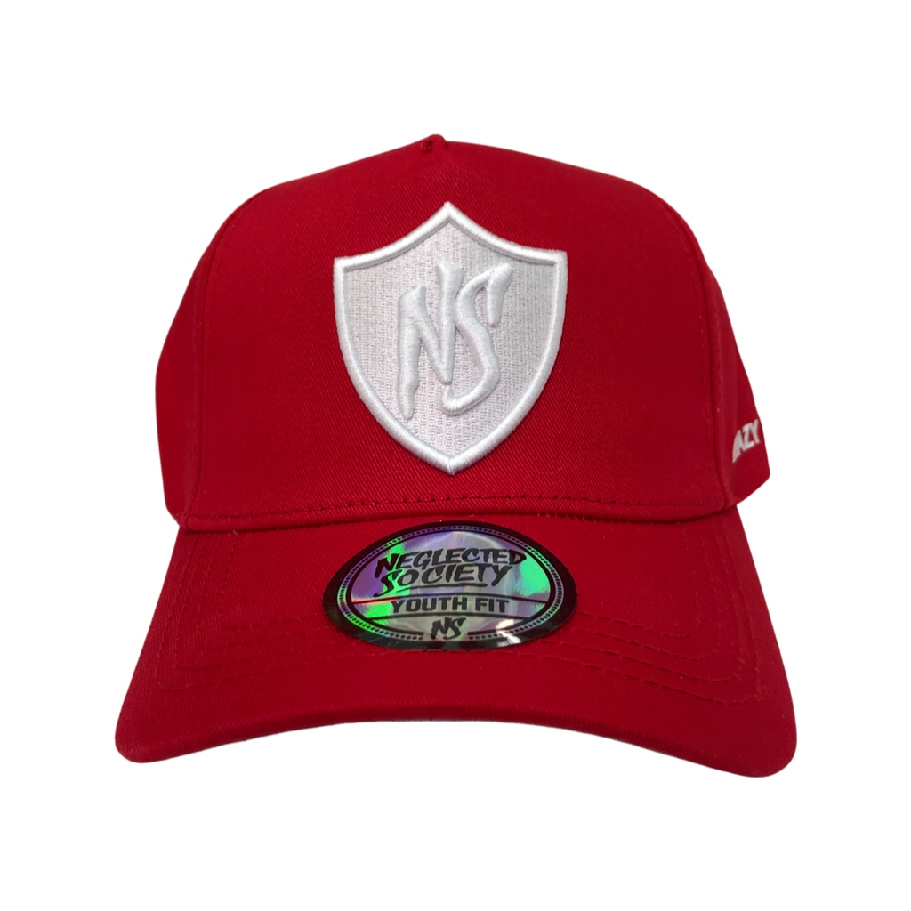 NS Aframe Red White Badge Logo Youth Fit