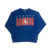 Hanes Denver Broncos Sweater Blue (L)
