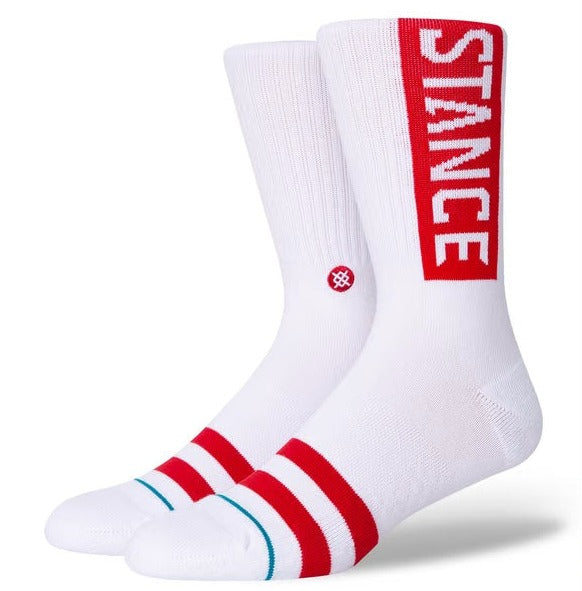 OG White/Red Crew sock
